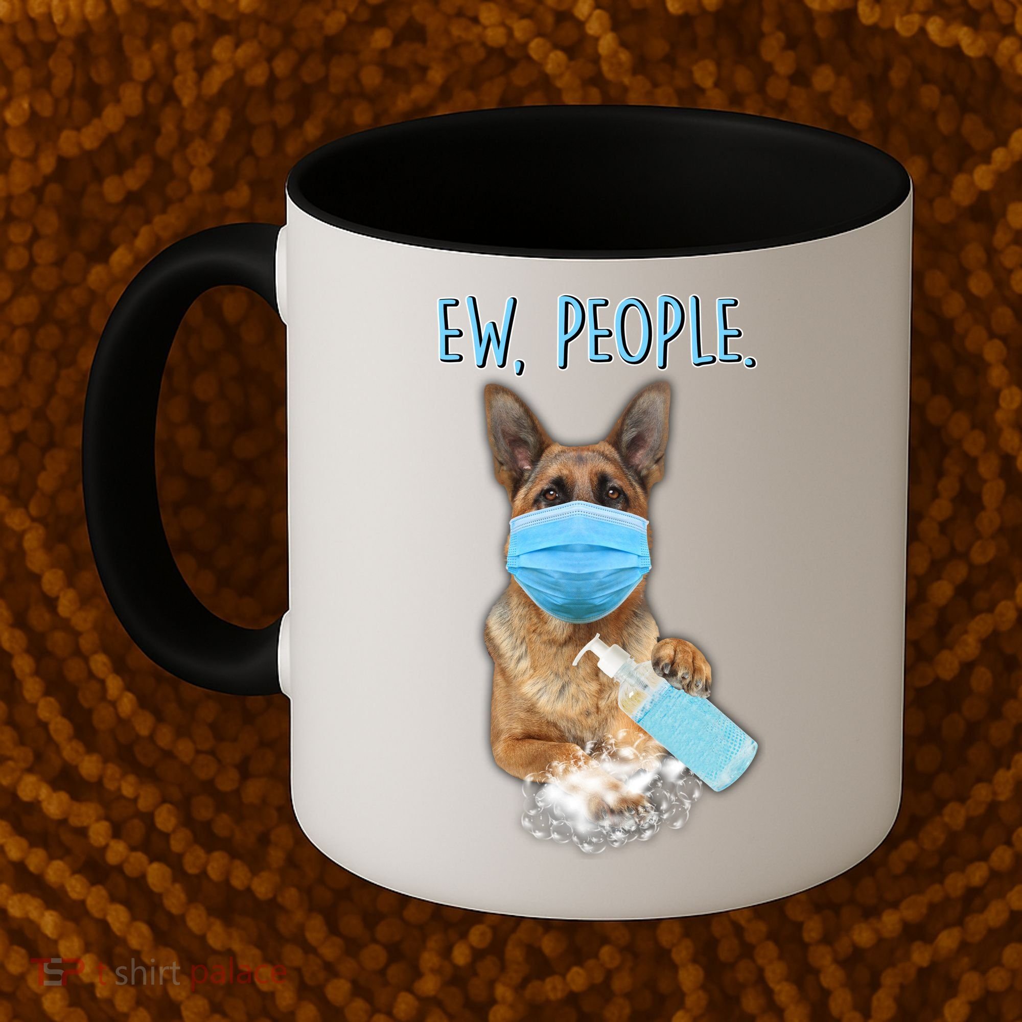 Funny Ew People Hygienic German Shepard  Coffee Mug