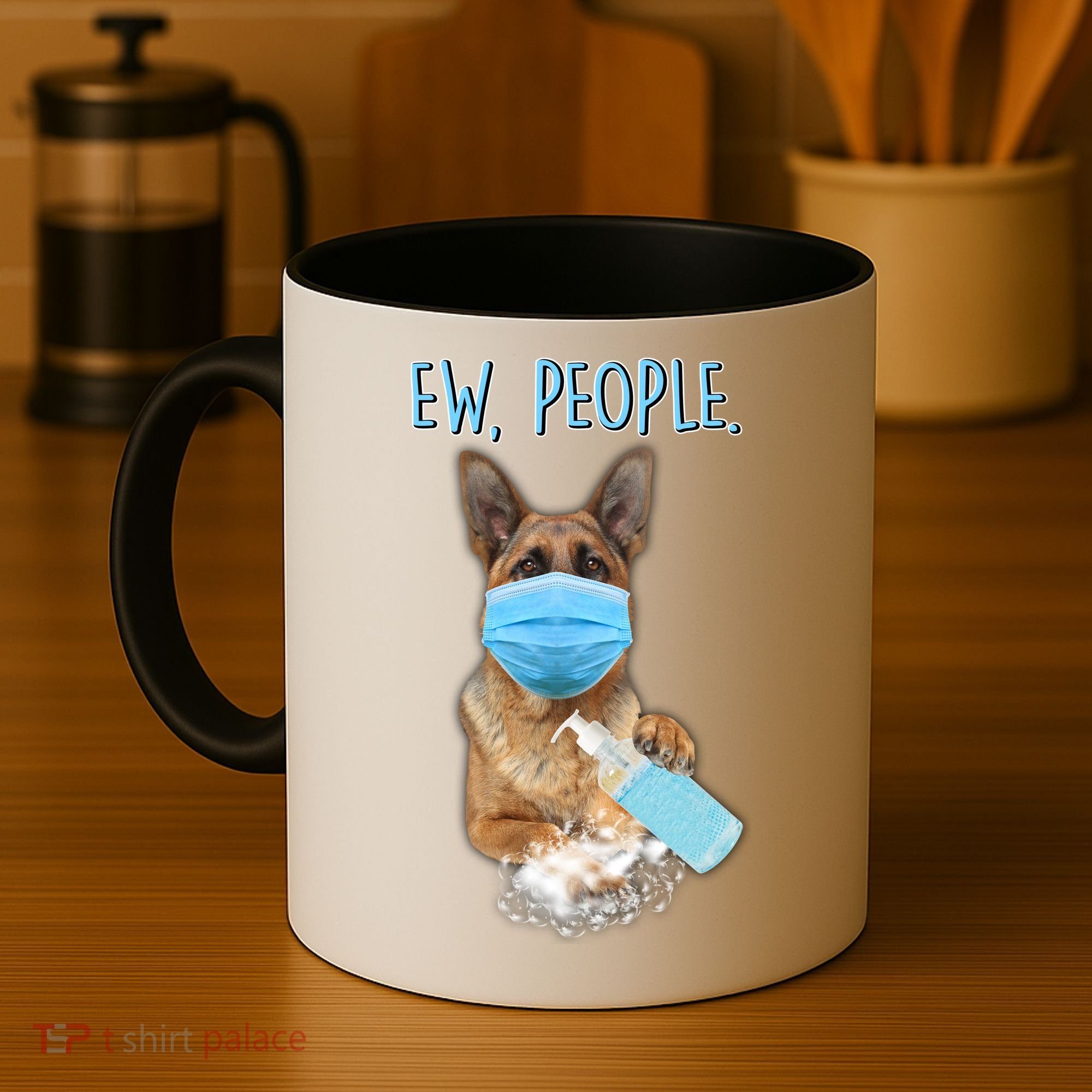 Funny Ew People Hygienic German Shepard  Coffee Mug