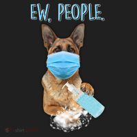 Funny Ew People Hygienic German Shepard  Beanie thumb 2