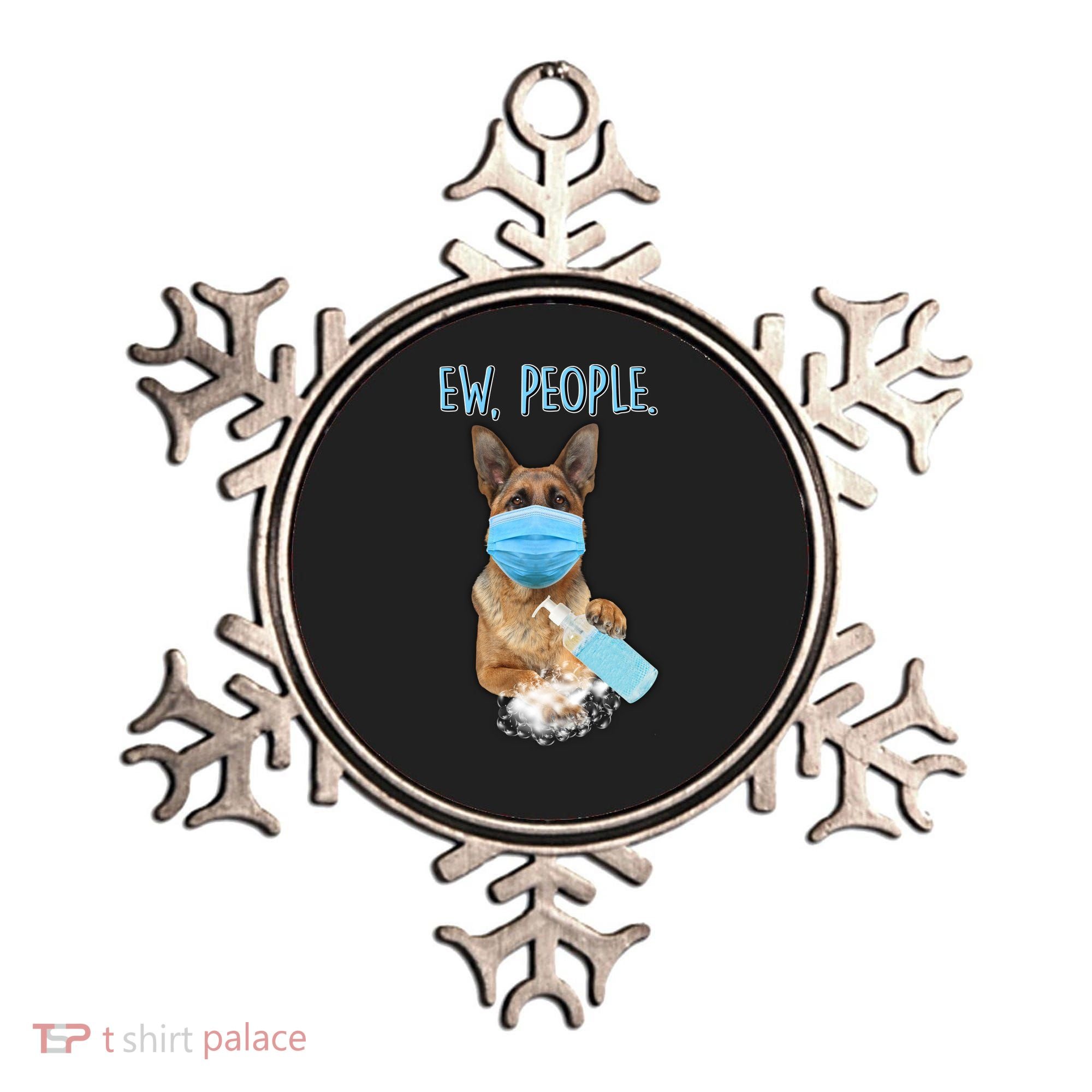 Funny Ew People Hygienic German Shepard  Ornament