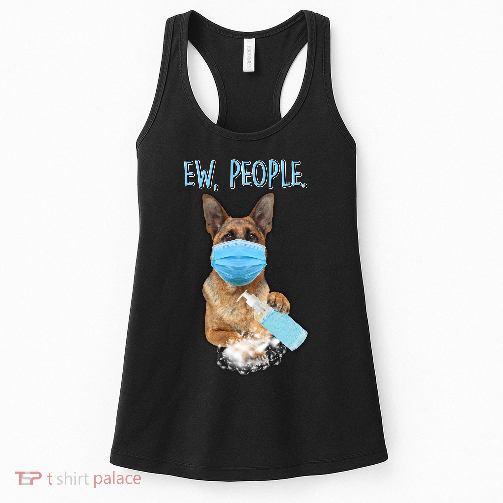 Funny Ew People Hygienic German Shepard  Women's Tank Top