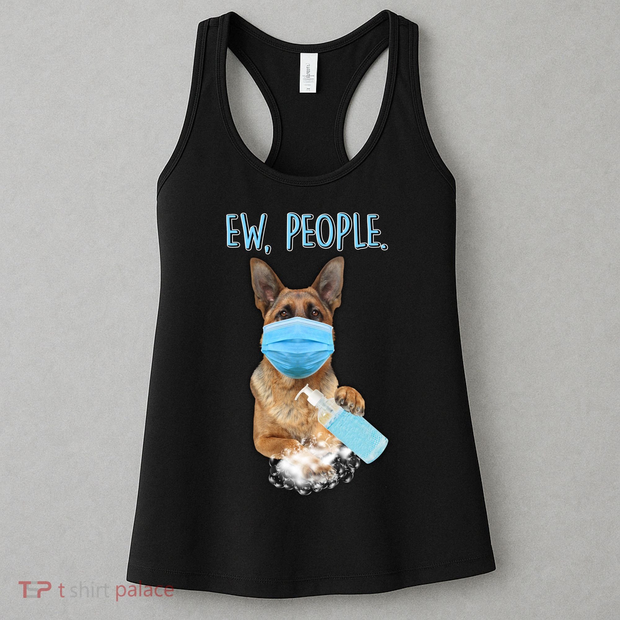 Funny Ew People Hygienic German Shepard  Women's Tank Top