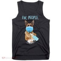 Funny Ew People Hygienic German Shepard  Tank Top thumb 0