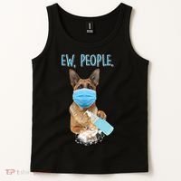 Funny Ew People Hygienic German Shepard  Tank Top thumb 2