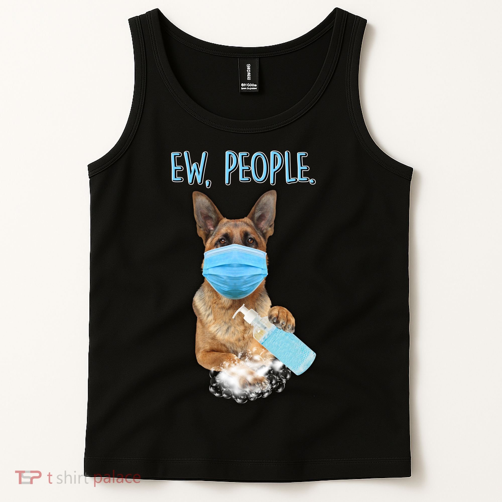 Funny Ew People Hygienic German Shepard  Tank Top