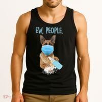 Funny Ew People Hygienic German Shepard  Tank Top thumb 3