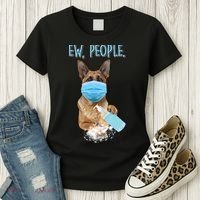 Funny Ew People Hygienic German Shepard  Women's T-Shirt thumb 3