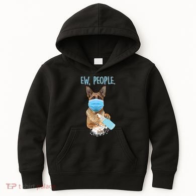 Funny Ew People Hygienic German Shepard  Kids Hoodie