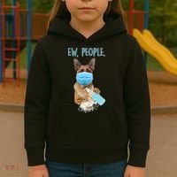 Funny Ew People Hygienic German Shepard  Kids Hoodie thumb 3