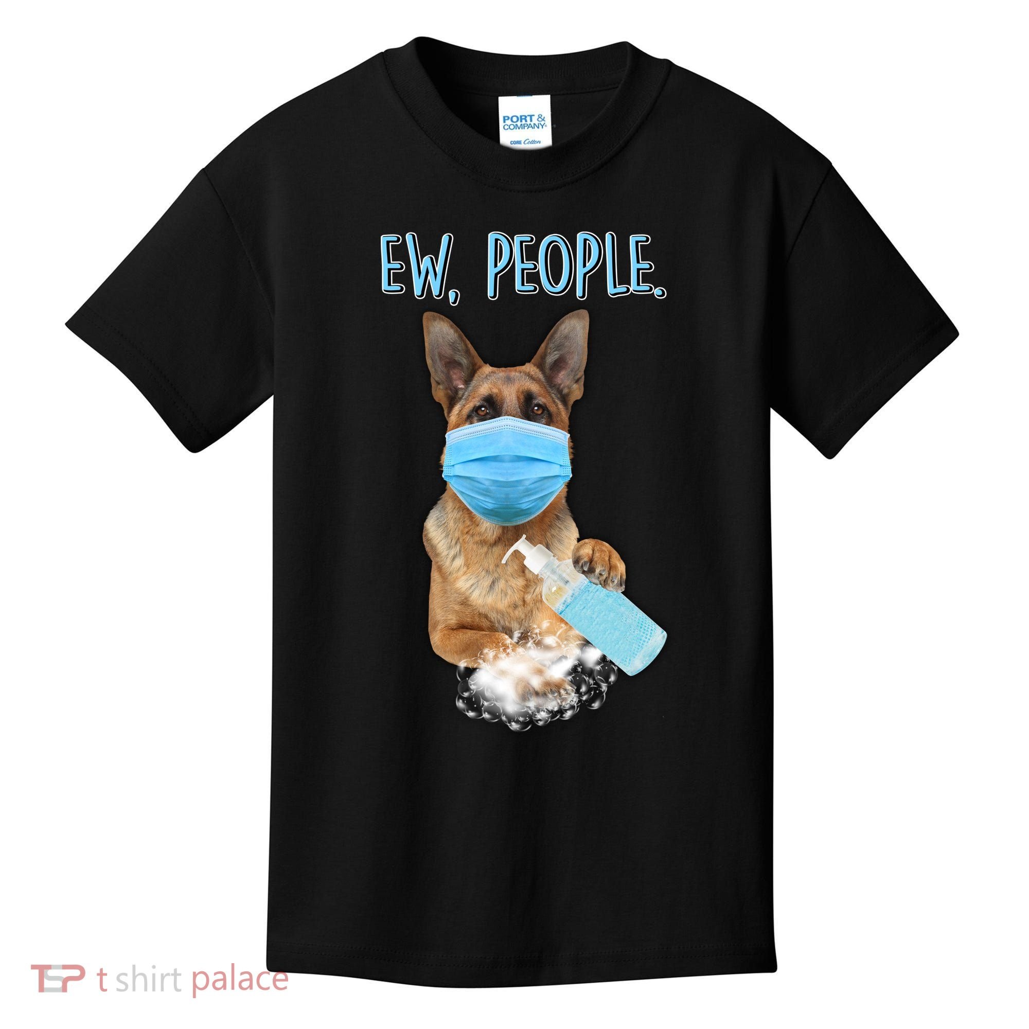 Funny Ew People Hygienic German Shepard  Kids T-Shirt
