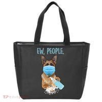 Funny Ew People Hygienic German Shepard  Tote Bag thumb 0