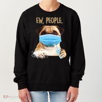 Funny Ew People Hygienic Pug Mask Women's Sweatshirt thumb 0
