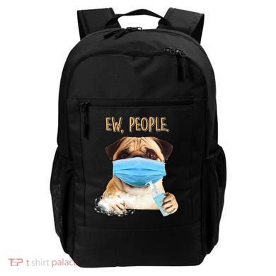Funny Ew People Hygienic Pug Mask Backpack