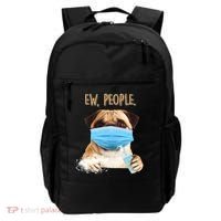 Funny Ew People Hygienic Pug Mask Backpack thumb 0