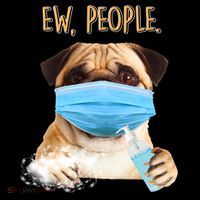 Funny Ew People Hygienic Pug Mask Coffee Mug thumb 5
