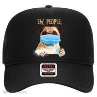 Funny Ew People Hygienic Pug Mask Hat thumb 0