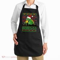 Funny Fa La La La Godzil-La Ugly Christmas Sweater Apron thumb 2