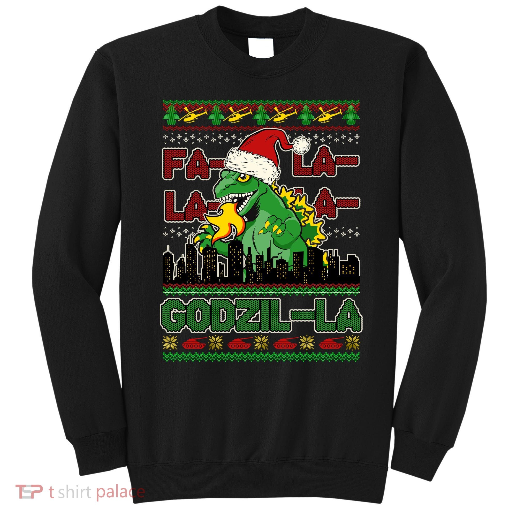 Funny Fa La La La Godzil-La Ugly Christmas Sweater Sweatshirt