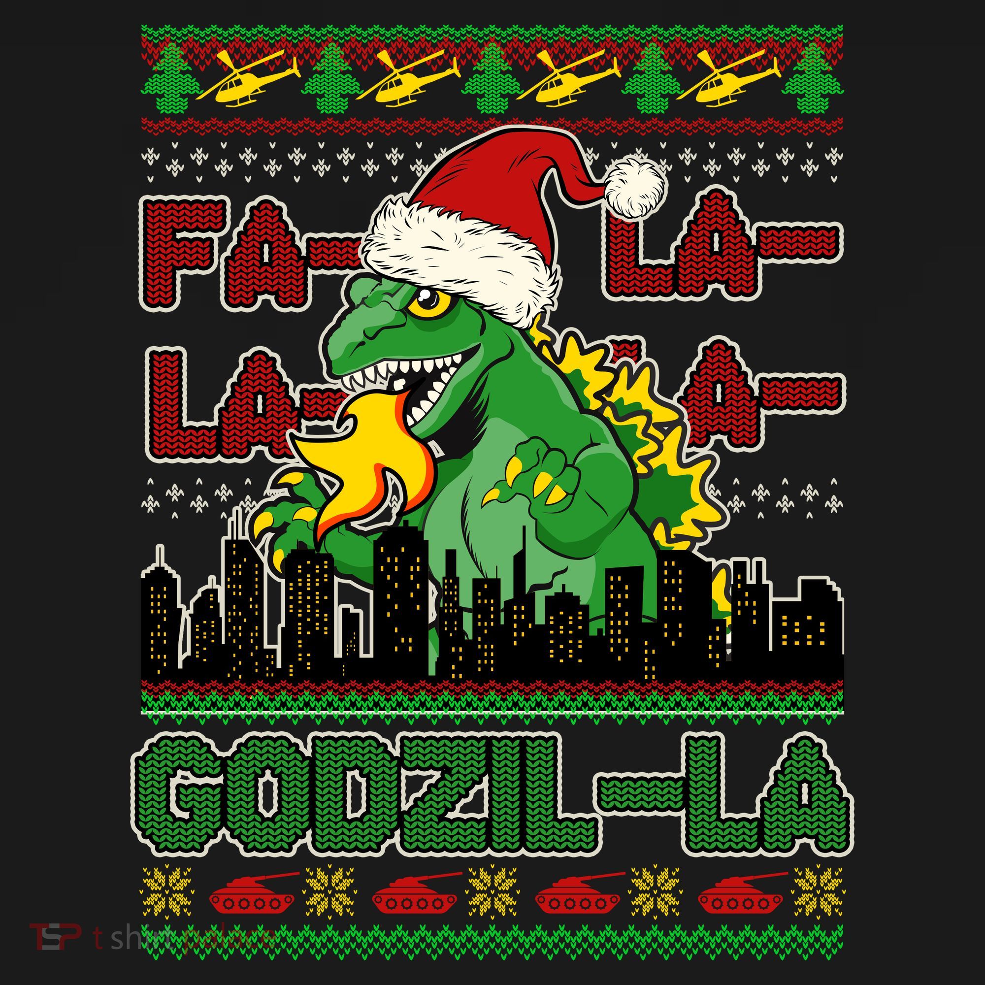 Funny Fa La La La Godzil-La Ugly Christmas Sweater Sweatshirt