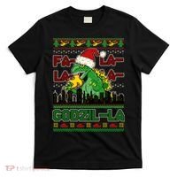 Funny Fa La La La Godzil-La Ugly Christmas Sweater T-Shirt thumb 0