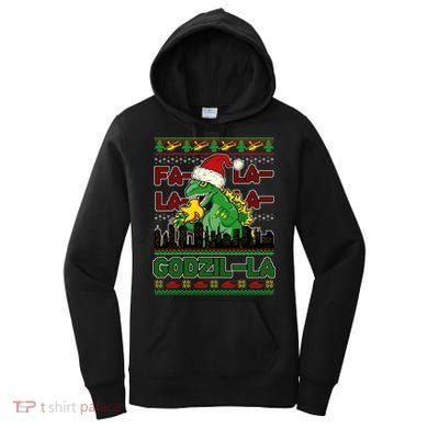 Funny Fa La La La Godzil-La Ugly Christmas Sweater Women's Hoodie