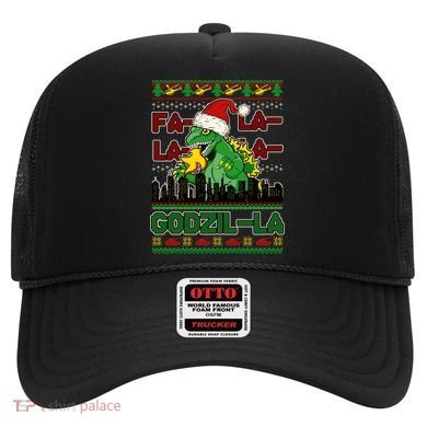 Funny Fa La La La Godzil-La Ugly Christmas Sweater Hat