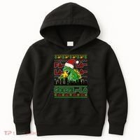 Funny Fa La La La Godzil-La Ugly Christmas Sweater Kids Hoodie thumb 0