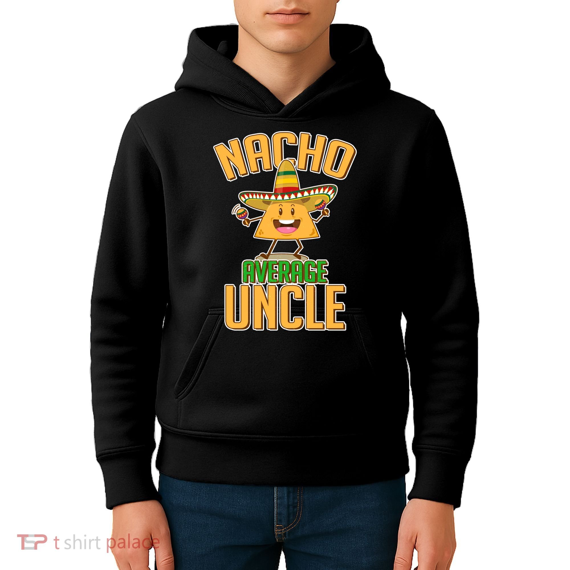 Funny Family Nacho Average Uncle  Kids Hoodie