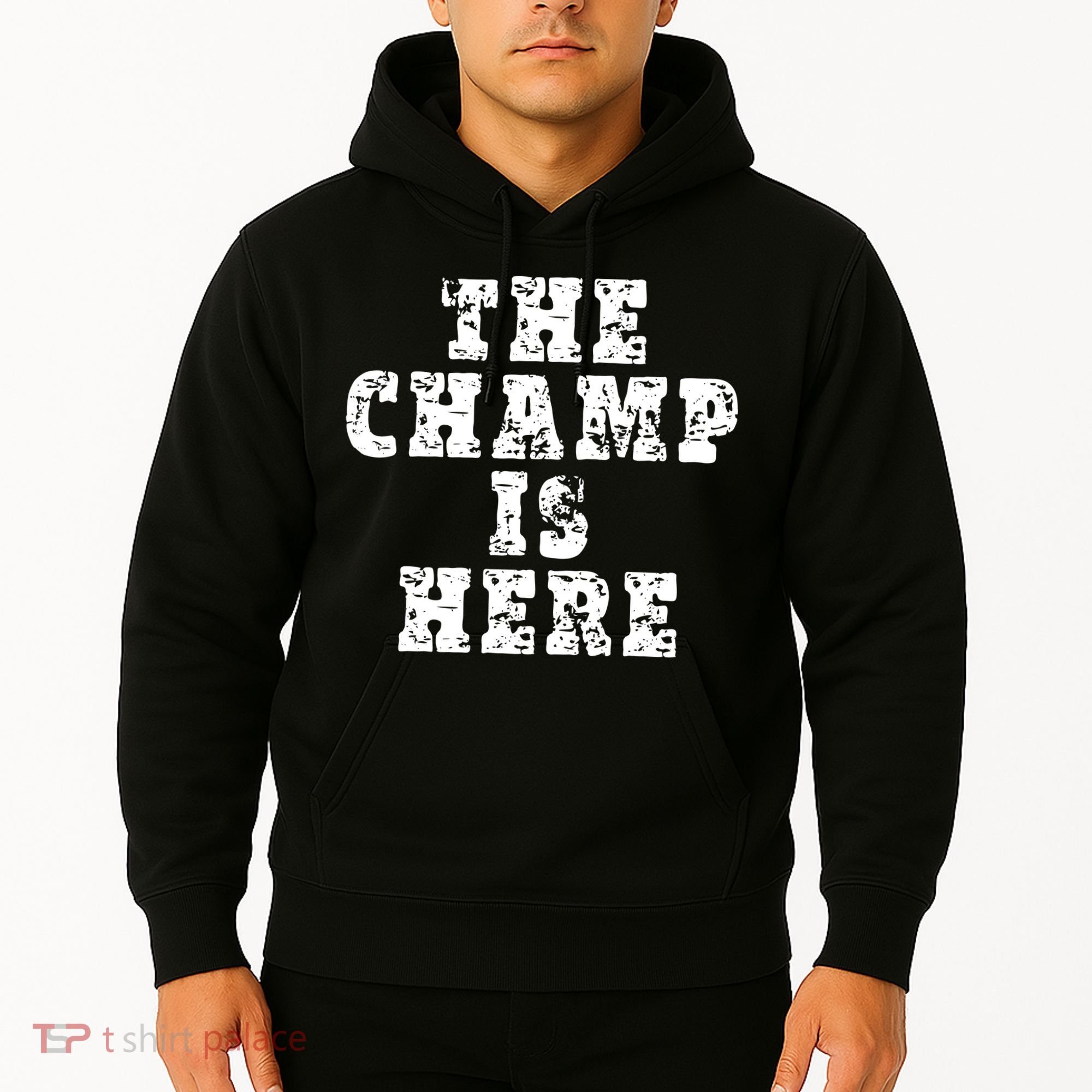 Funny Fantasy Football The Champ Is Here Hoodie