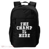 Funny Fantasy Football The Champ Is Here Backpack thumb 0