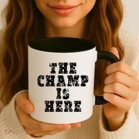 Funny Fantasy Football The Champ Is Here Coffee Mug thumb 3