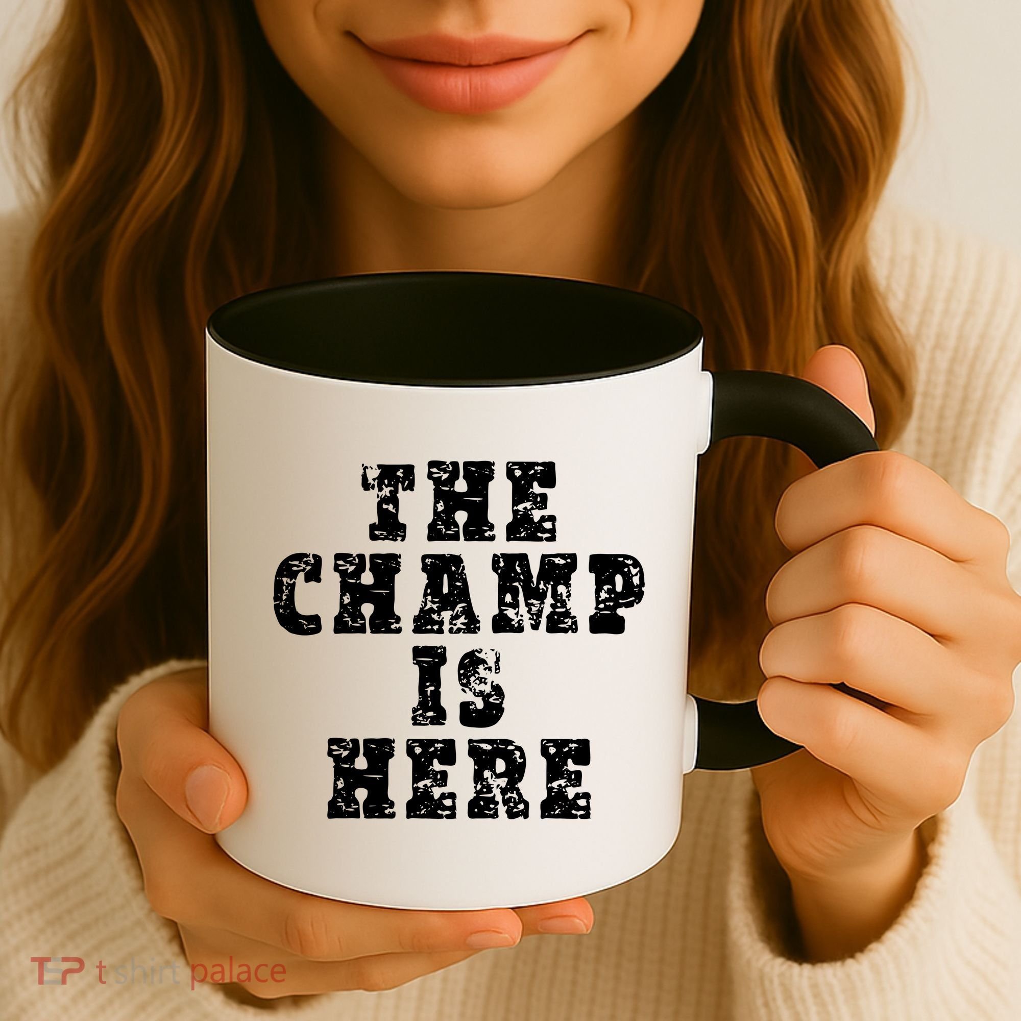 Funny Fantasy Football The Champ Is Here Coffee Mug