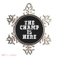 Funny Fantasy Football The Champ Is Here Ornament thumb 0