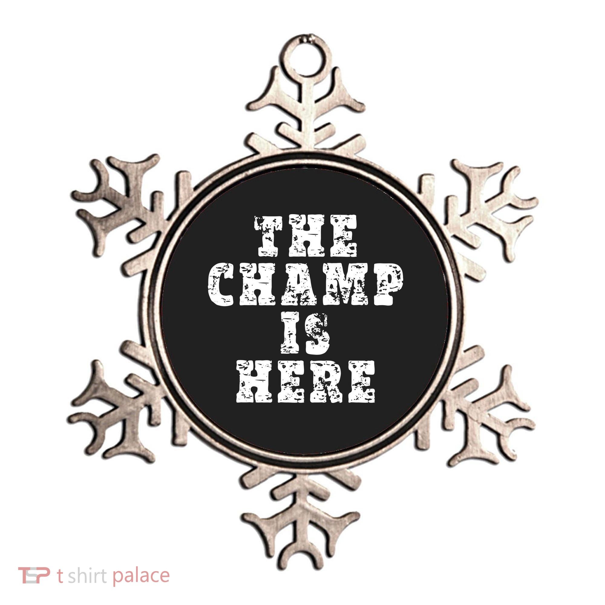 Funny Fantasy Football The Champ Is Here Ornament