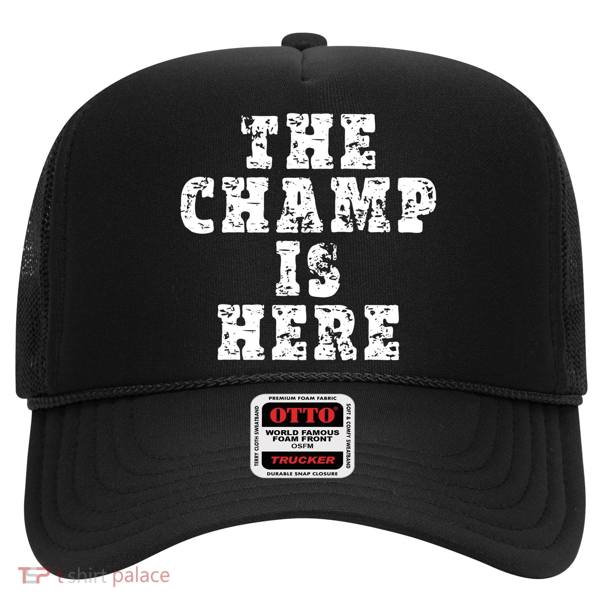 Funny Fantasy Football The Champ Is Here Hat