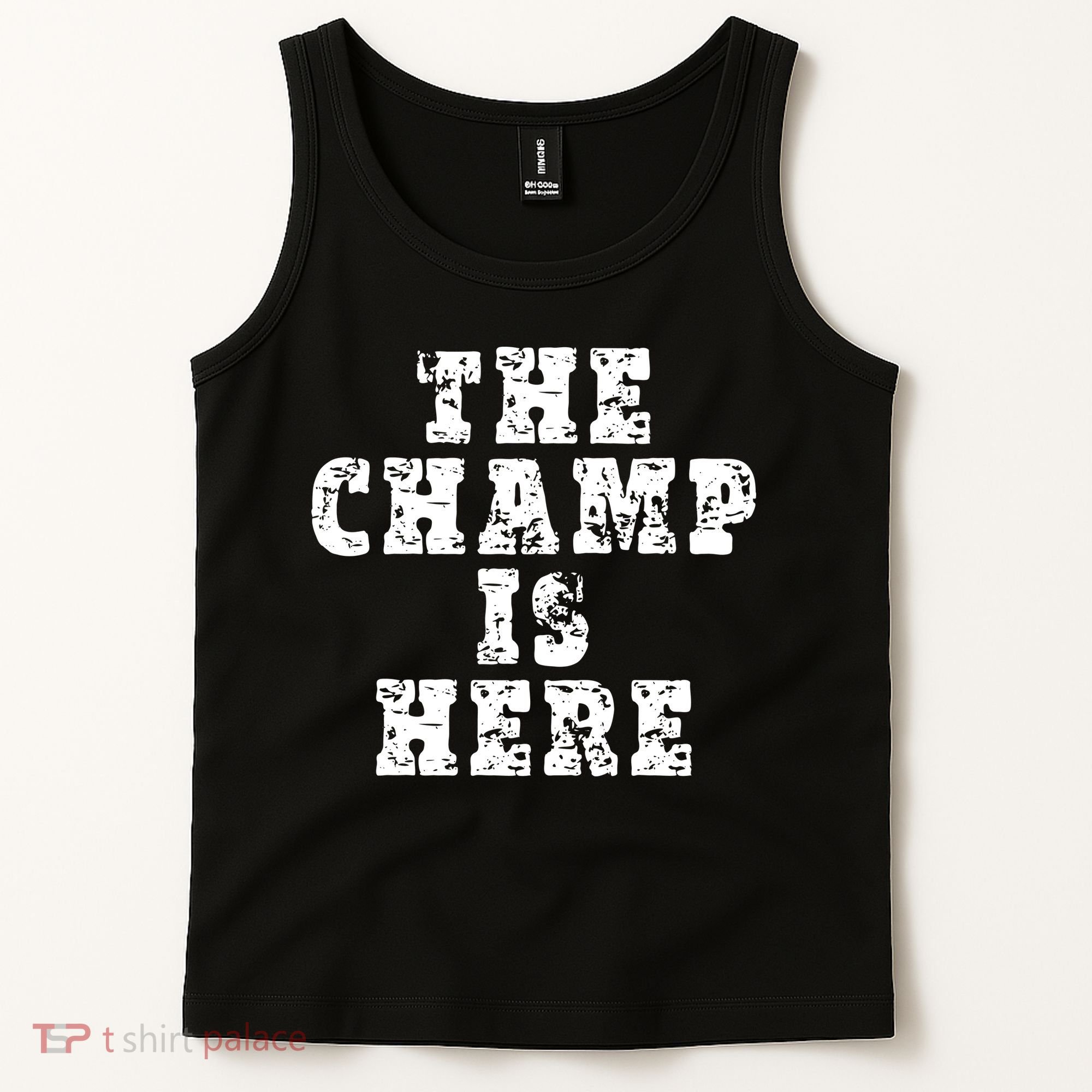 Funny Fantasy Football The Champ Is Here Tank Top