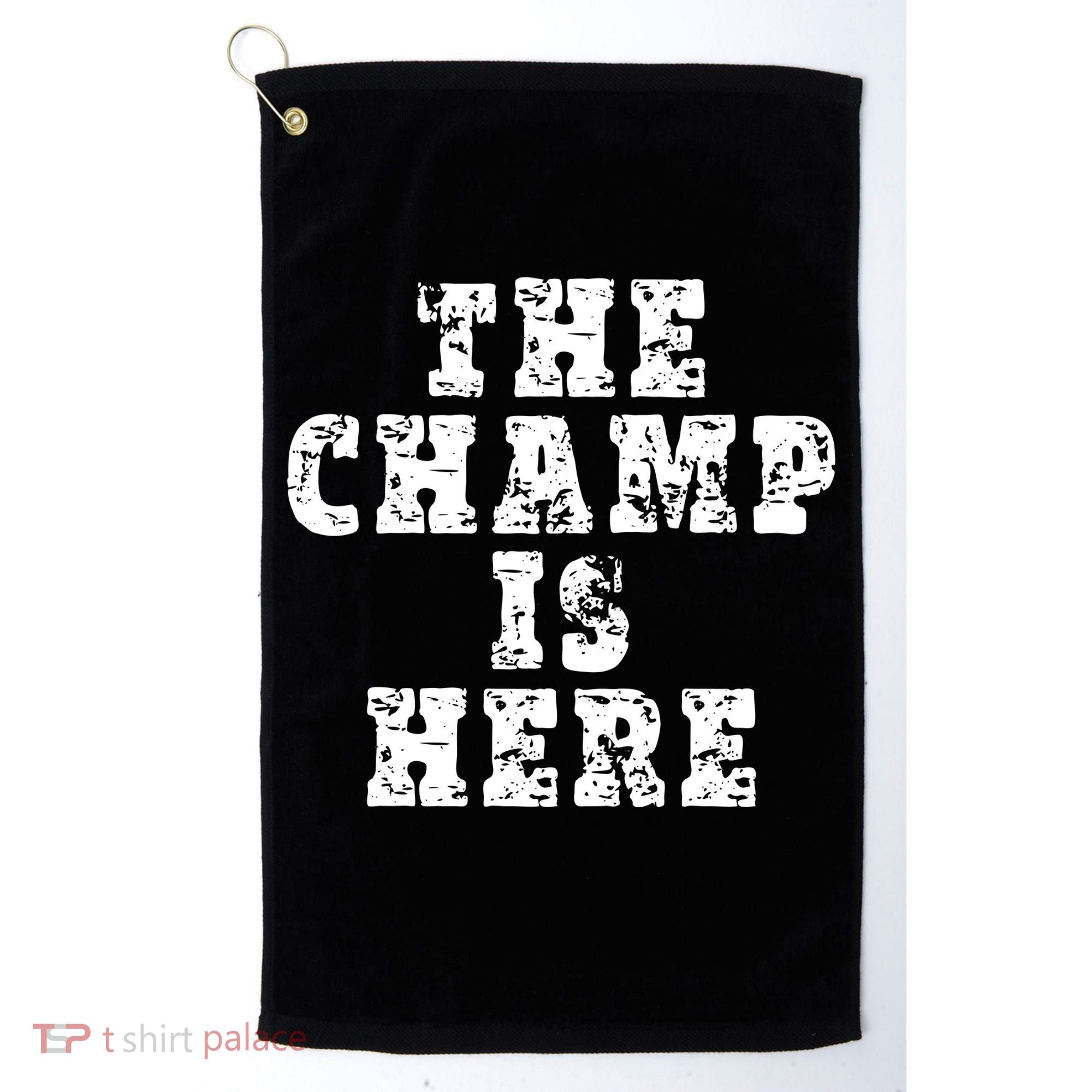Funny Fantasy Football The Champ Is Here Golf Towel