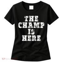 Funny Fantasy Football The Champ Is Here Women's T-Shirt thumb 0