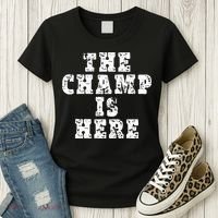 Funny Fantasy Football The Champ Is Here Women's T-Shirt thumb 3