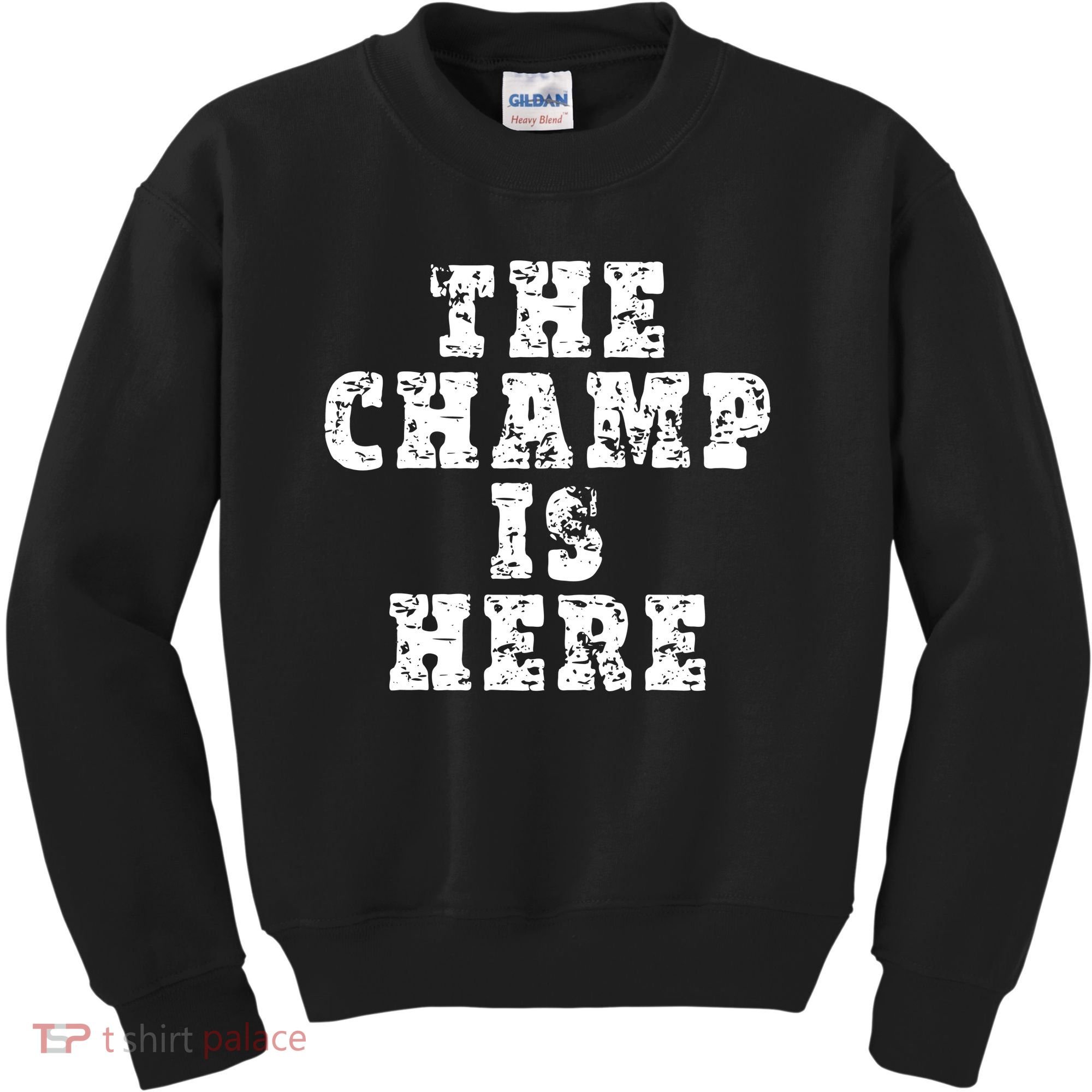 Funny Fantasy Football The Champ Is Here Kids Sweatshirt