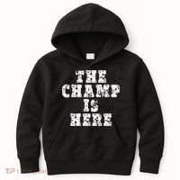 Funny Fantasy Football The Champ Is Here Kids Hoodie thumb 0