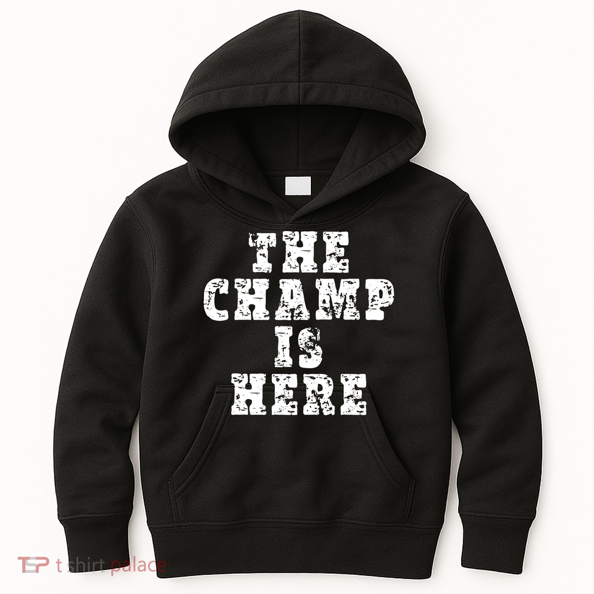 Funny Fantasy Football The Champ Is Here Kids Hoodie