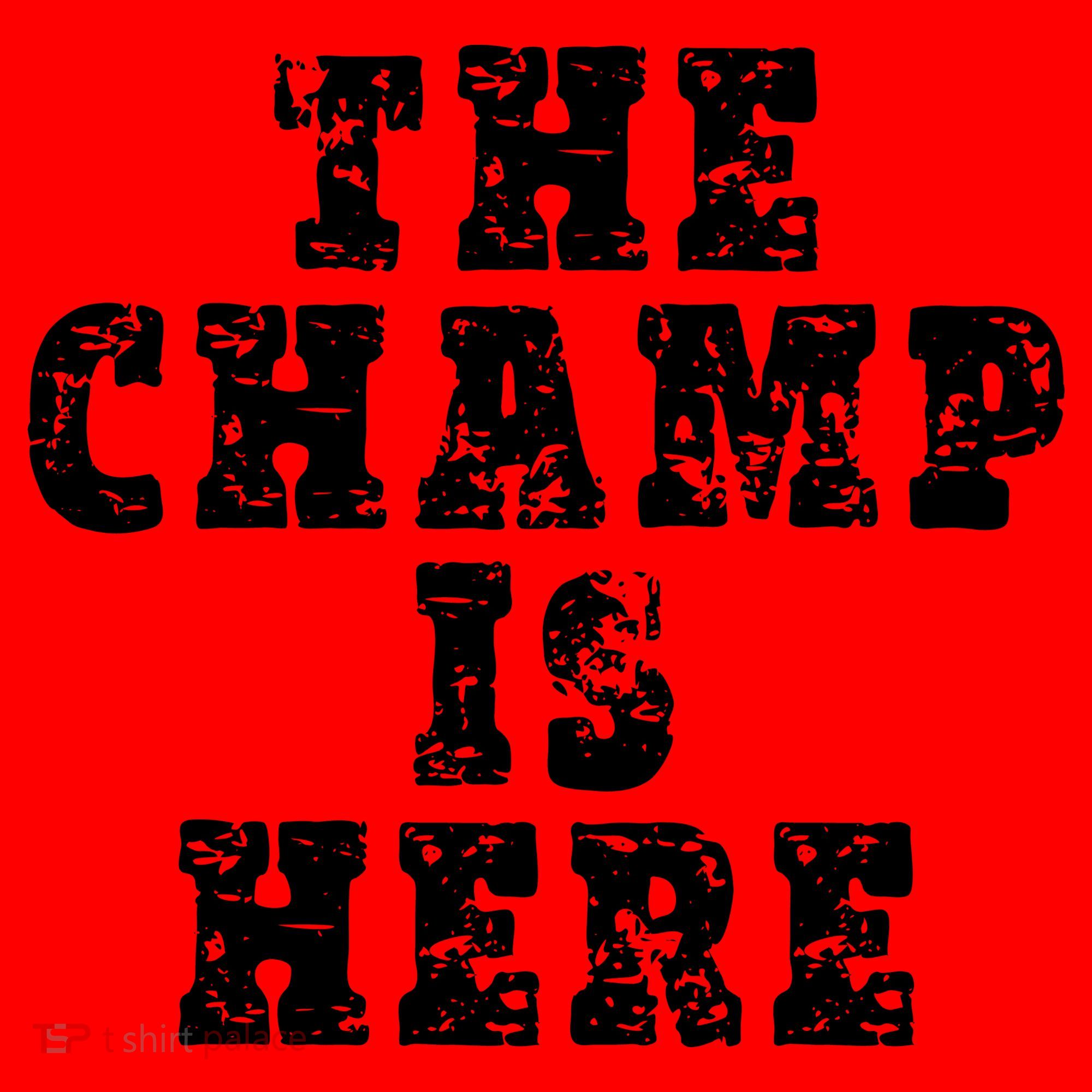 Funny Fantasy Football The Champ Is Here Santa Hat