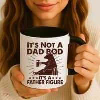 Funny Father Figure It's Not A Dad Bod Bear Coffee Mug thumb 3