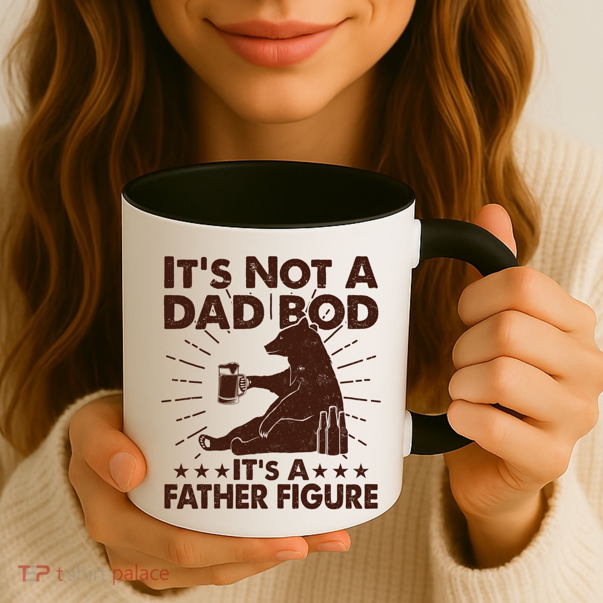 Funny Father Figure It's Not A Dad Bod Bear Coffee Mug