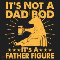 Funny Father Figure It's Not A Dad Bod Bear Beanie thumb 2