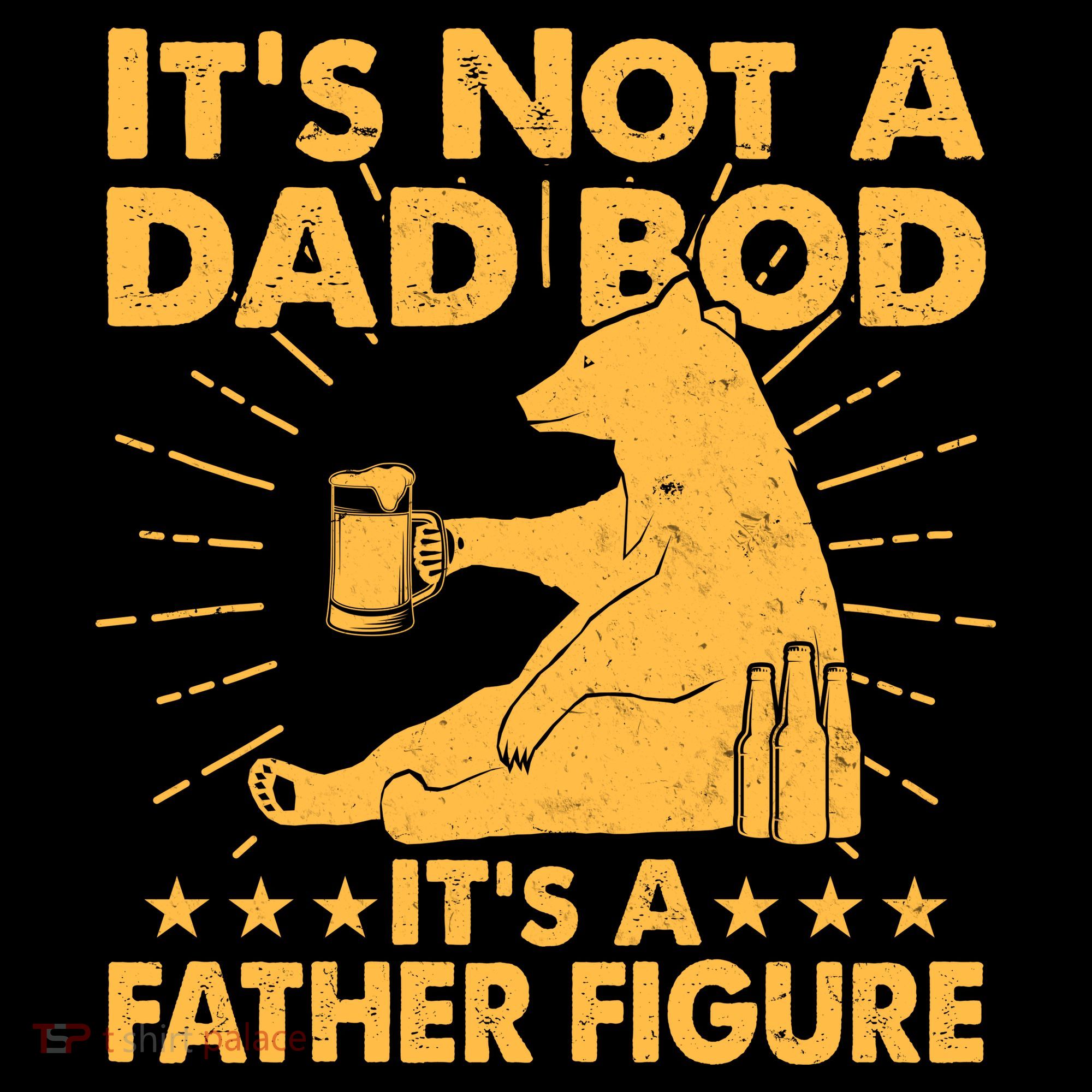 Funny Father Figure It's Not A Dad Bod Bear Women's Hoodie