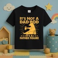 Funny Father Figure It's Not A Dad Bod Bear Toddler T-Shirt thumb 3