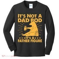 Funny Father Figure It's Not A Dad Bod Bear Kids Long Sleeve Shirt thumb 0