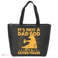 Funny Father Figure It's Not A Dad Bod Bear Tote Bag thumb 0